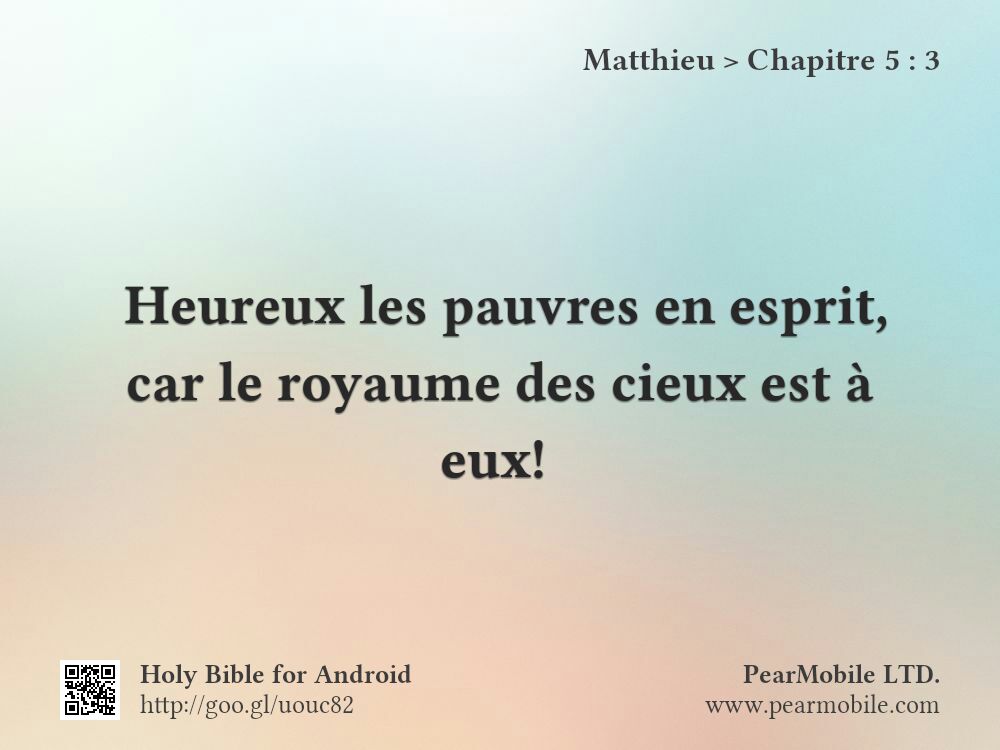 Matthieu, Chapitre 5:3